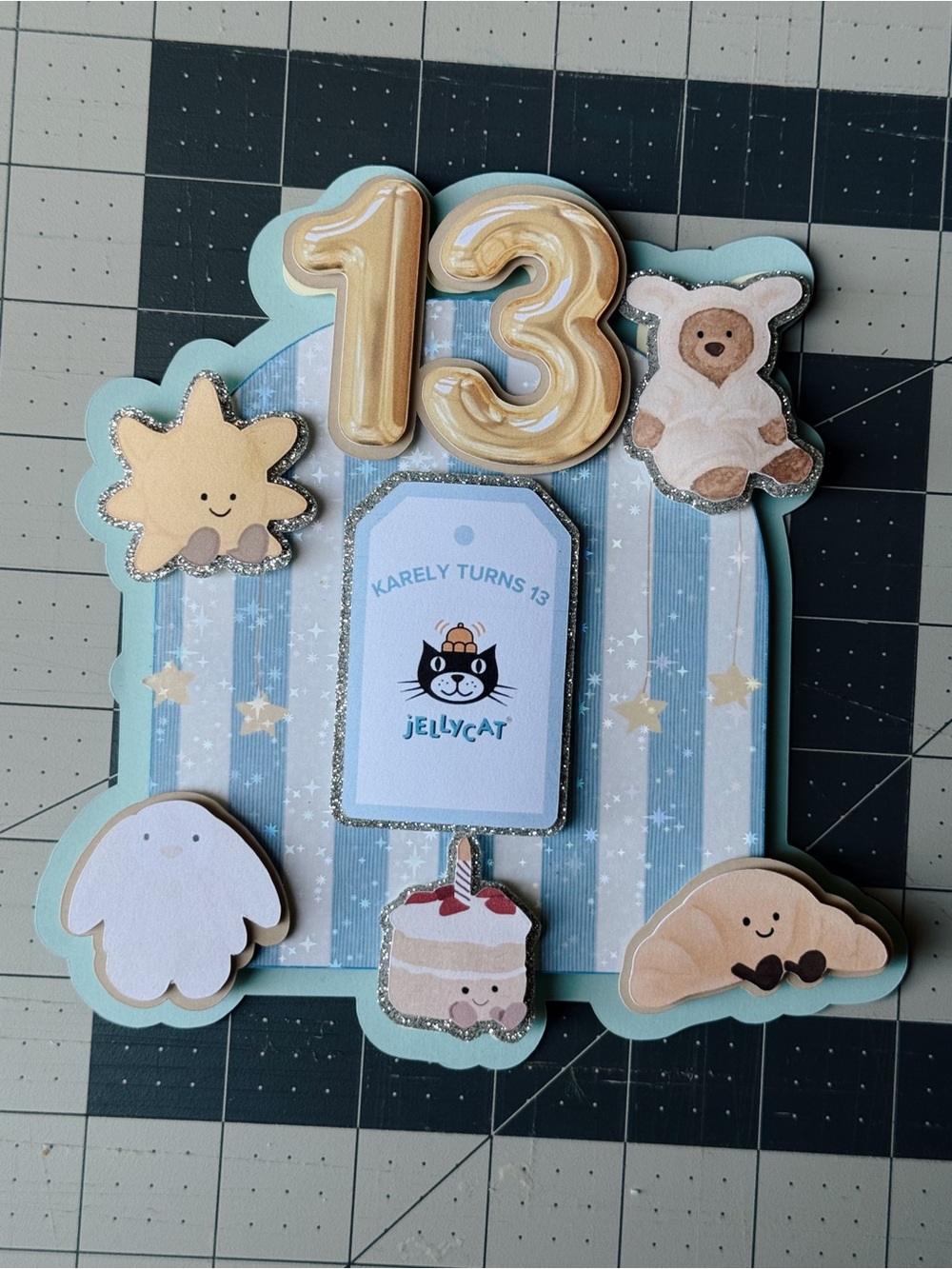 Jellycat Cake Topper - Party Decoration